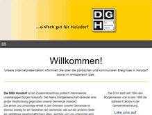 Tablet Screenshot of dgh-hoisdorf.de